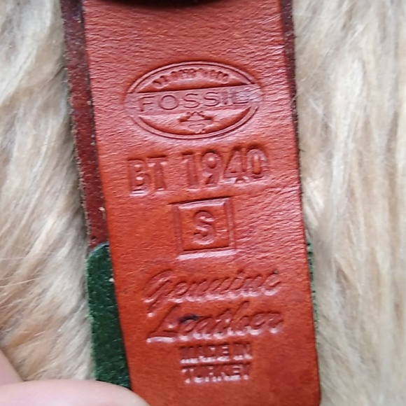 Fossil Genuine Leather Multicolored Belt Size S - Picture 5 of 8
